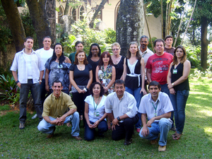 NIABs Jane Taylor (centre back row) in Brazil with course delegates from the countrys official government seed testing laboratory